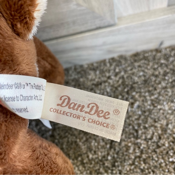 Rudolph The Red Nosed Reindeer Plush Christmas Hat /Scarf Stuffed Animal Dan Dee - Picture 11 of 12